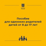 Новое пособие для одиноких родителей детей от 8 до 17 лет