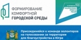 ПРИСОЕДИНЯЙТЕСЬ К КОМАНДЕ ВОЛОНТЕРОВ ДЛЯ ГОЛОСОВАНИЯ ЗА БЛАГОУСТРОЙСТВО ТЕРРИТОРИЙ ЮГРЫ!